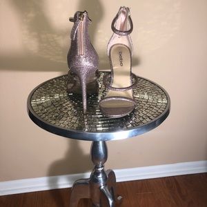 BeBe Strappy Dress Sandals. Sparkling Pink. Size 7